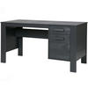 SCHREIBTISCH 141/59/74 cm  in Dunkelgrau  - Dunkelgrau, Design, Holz (141/59/74cm) - Livetastic