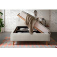 POLSTERBETT 140/200 cm  in Beige  - Eichefarben/Birkefarben, Design, Holz/Textil (140/200cm) - Xora