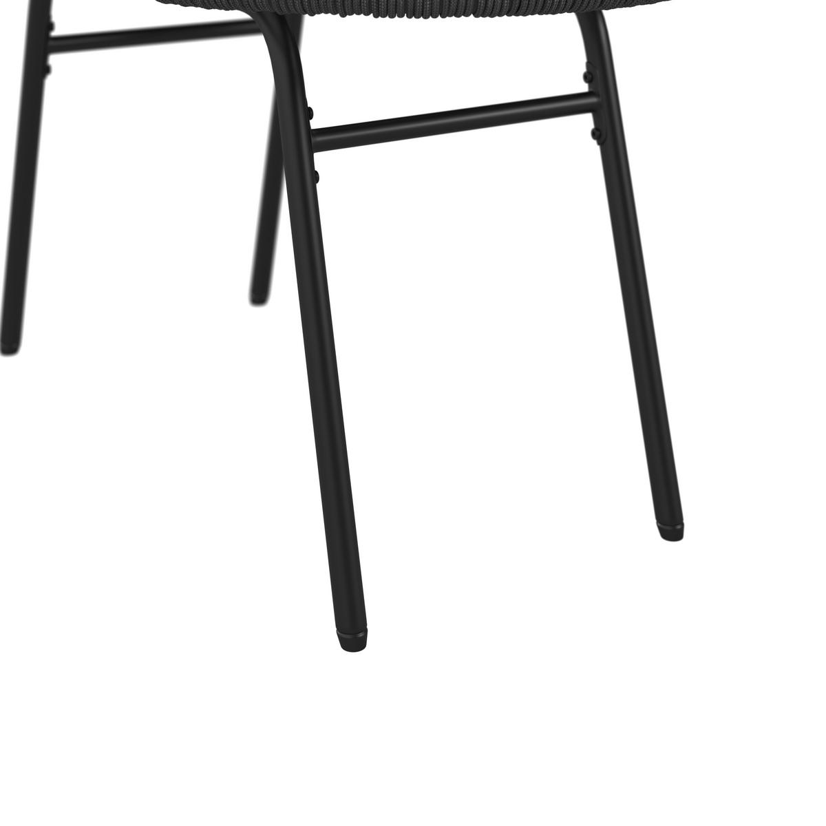 SADA ZAHRADNÍCH KŘESEL, kov, textil - šedá/černá, Moderní, kov/textil (56/59/72cm) - Ambia Garden