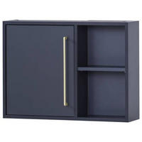 HÄNGESCHRANK 66,8/48,4/16 cm  - Goldfarben/Dunkelblau, MODERN, Holzwerkstoff/Metall (66,8/48,4/16cm) - Stylife