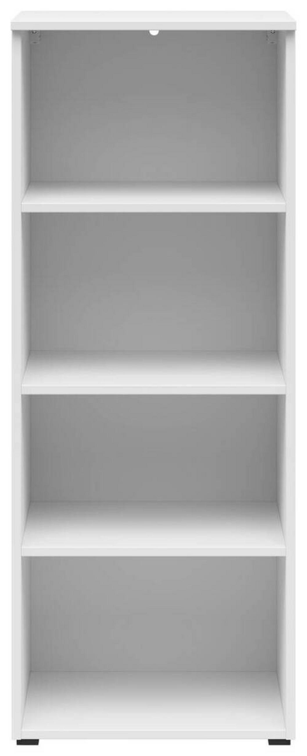 REGÁL, bílá, 45/115/40 cm - bílá/antracitová, Moderní, kompozitní dřevo/plast (45/115/40cm) - Carryhome