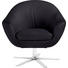 SESSEL Echtleder Dunkelblau - Chromfarben/Dunkelblau, Design, Leder/Metall (84/82/71cm) - Joop! SESSEL Echtleder Dunkelblau - Chromfarben/Dunkelblau, Design, Leder/Metall (84/82/71cm) - Joop!