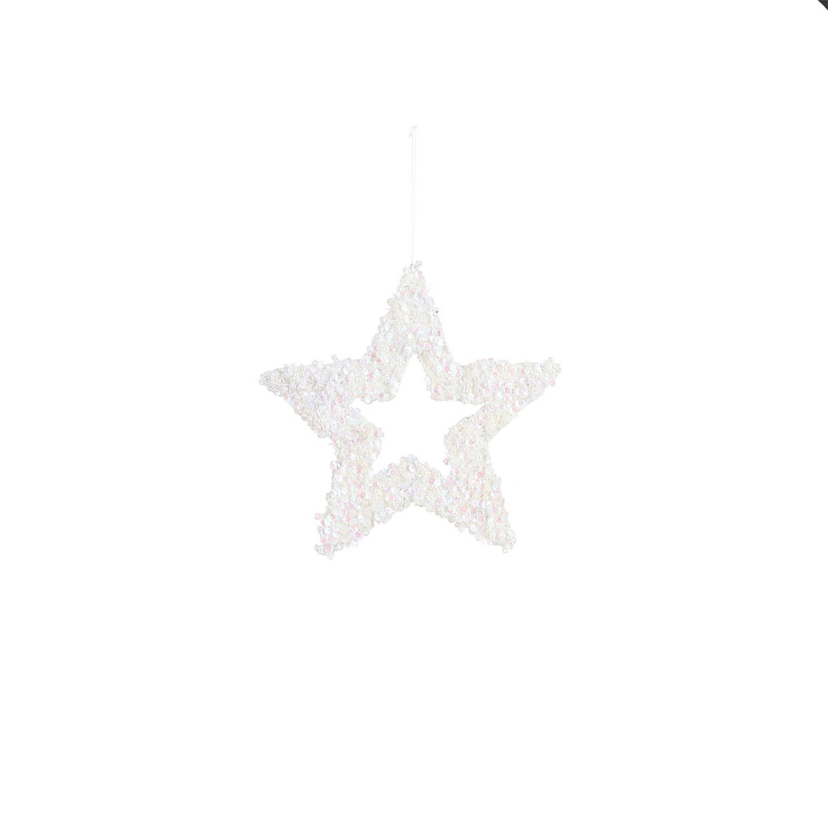 VISEĆA DEKORACIJA - bijela, Basics, tekstil (20.00cm) - X-Mas
