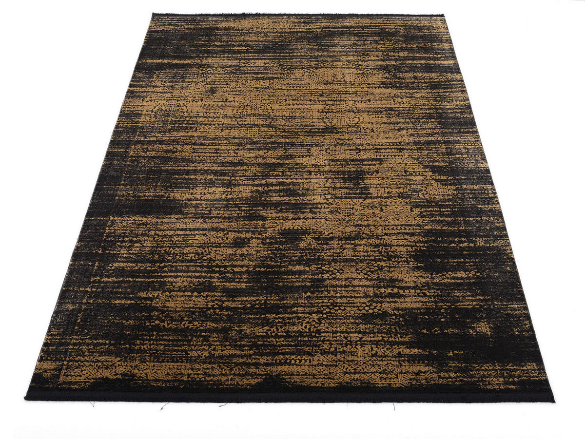 WEBTEPPICH  Wohnzimmer 78/150 cm Rio Goldfarben rechteckig  - Goldfarben, Design, Textil (78/150cm) - Dieter Knoll
