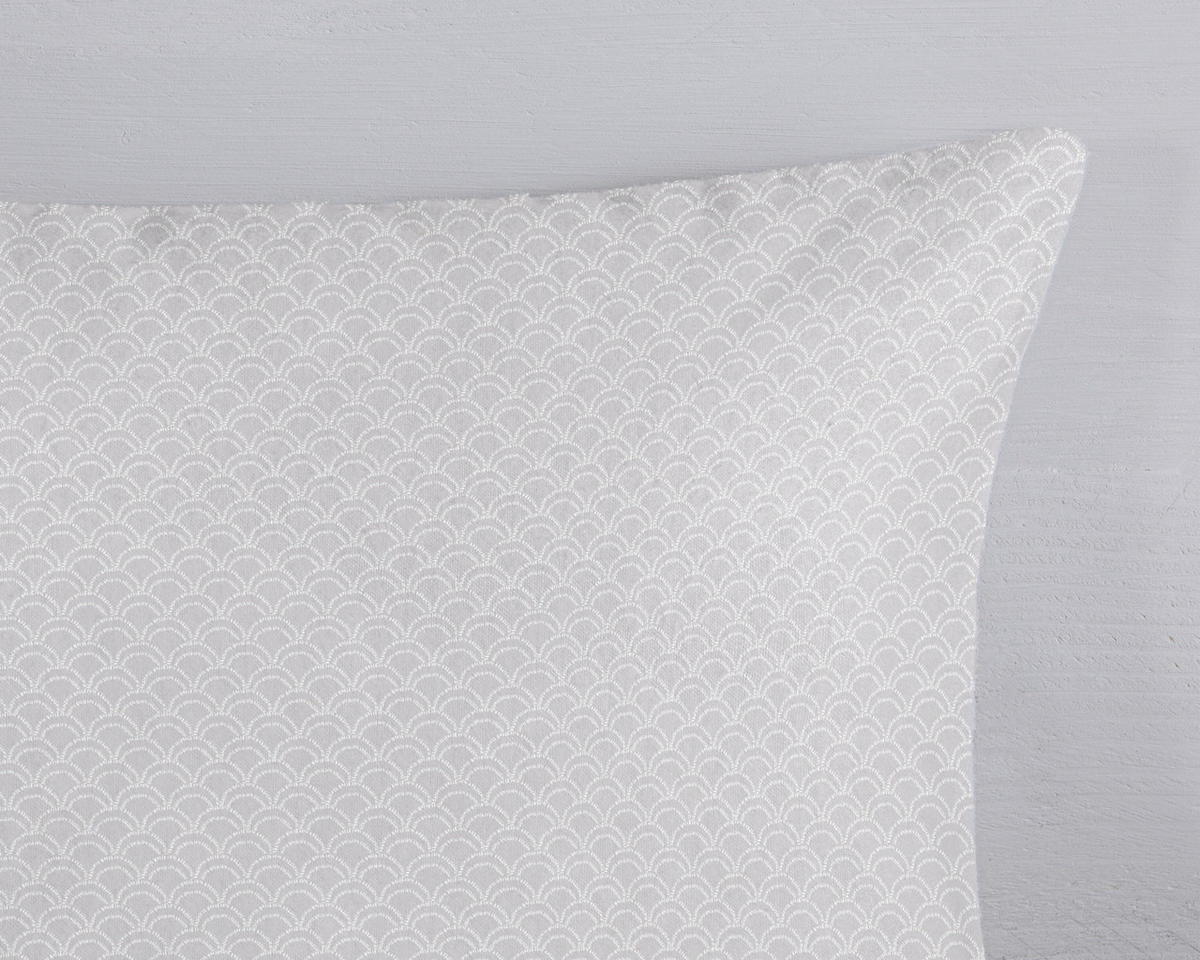 BETTWÄSCHE 2-teilig HIP Flanell, Biber 140/200 cm  - Multicolor/Hellgrau, Basics, Textil (140/200cm)