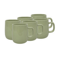 KAFFEEBECHERSET Colori Verde 6-teilig  - Grün, Trend, Keramik - Novel