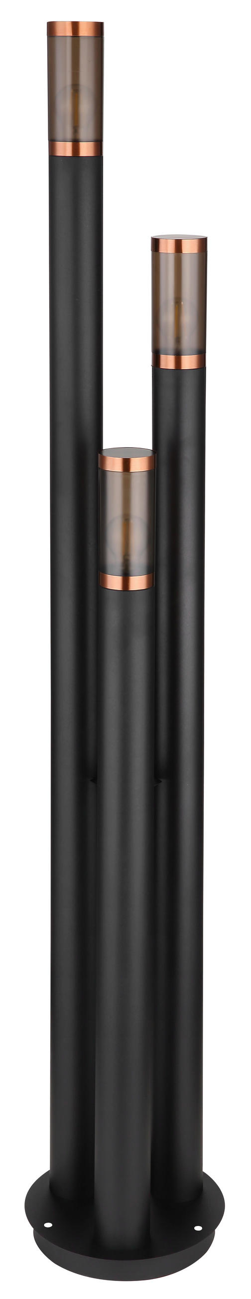 PODNA SVJETILJKA VANJSKA Boston  - siva/bakrenaste boje, Design, metal/plastika (28/170cm) - Globo