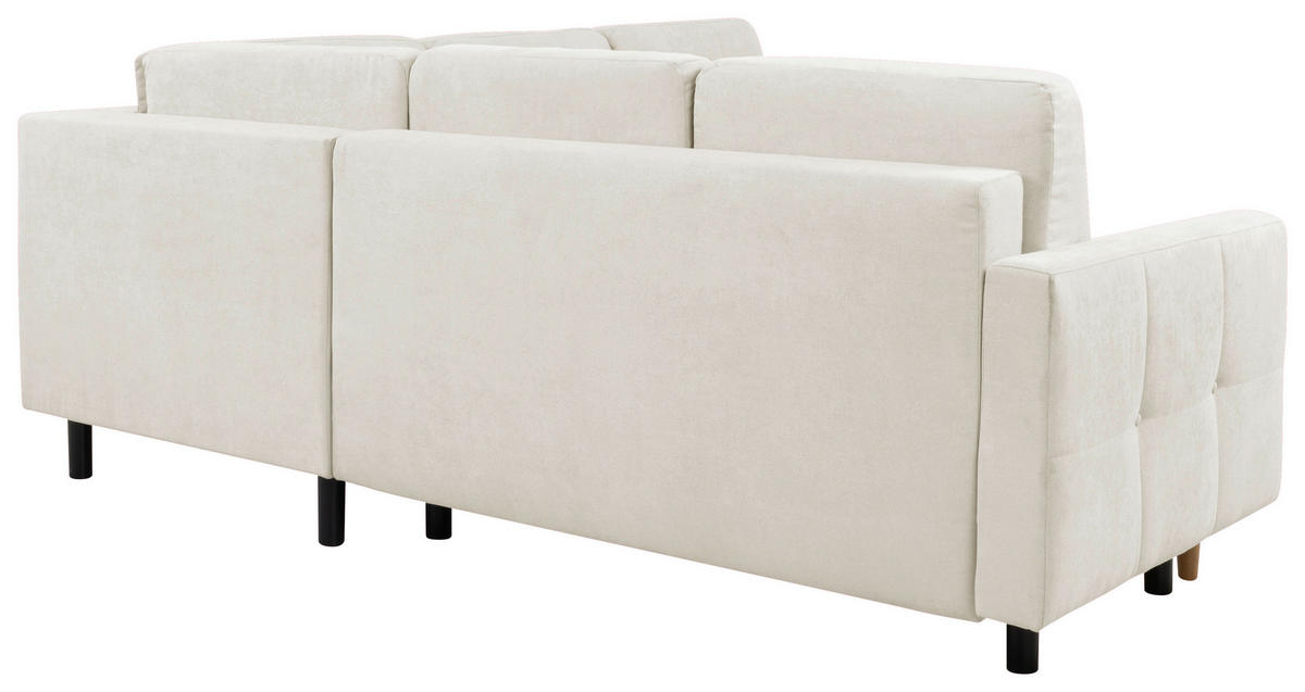 ECKSOFA in Beige  - Beige/Buchefarben, Design, Holz/Textil (242/242cm) - MID.YOU