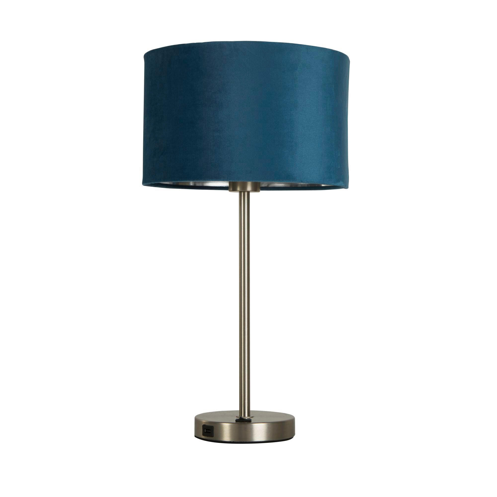 Searchlight Tischleuchte Finn Petrol 18.2x44x18.2 cm