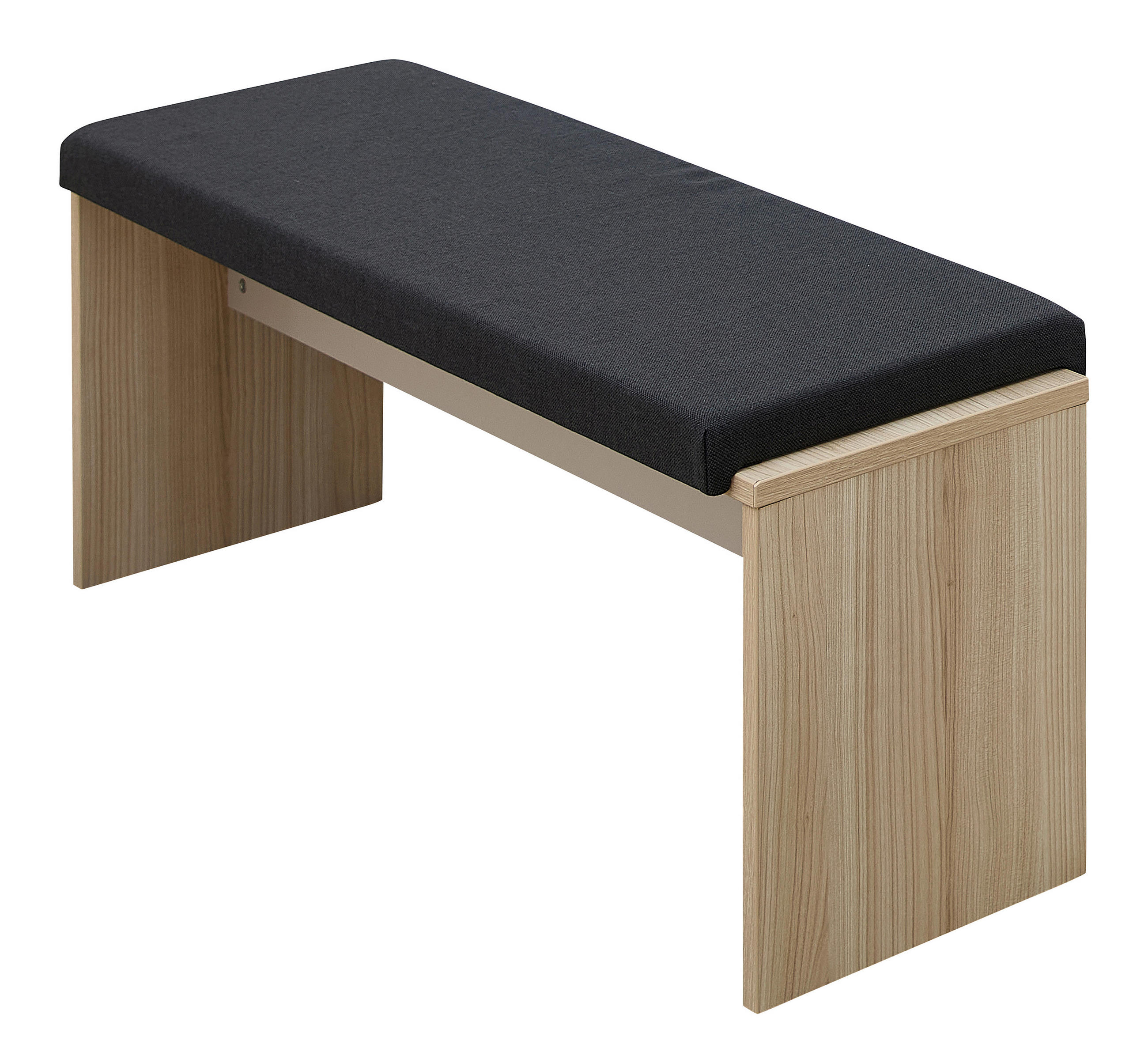 ÜLŐPAD - kasmírszínű/tölgyfa színű, Modern, faalapú anyag/textil (126/49/40cm) - Hom`in