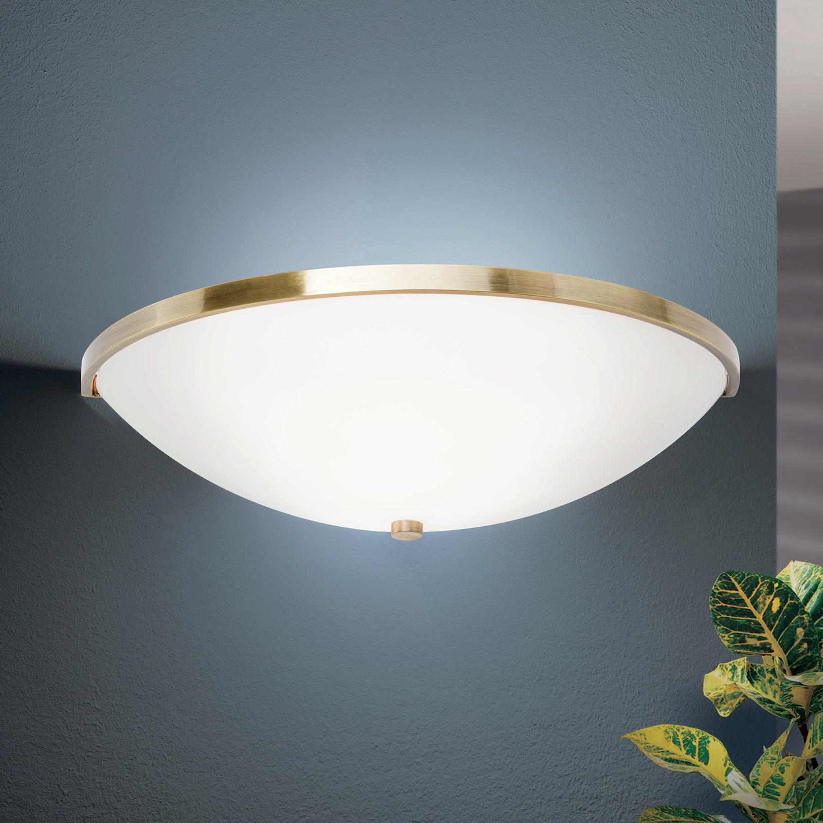 WANDLEUCHTE Aida   - Bronzefarben, KONVENTIONELL, Glas/Metall (31/9/16cm)