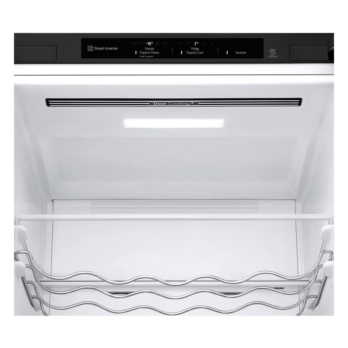 KÜHL-GEFRIER-KOMBINATION 59,5/203/67,5 cm GBV3200CEP  - Schwarz, Trend, Glas/Kunststoff (59,5/203/67,5cm) - LG