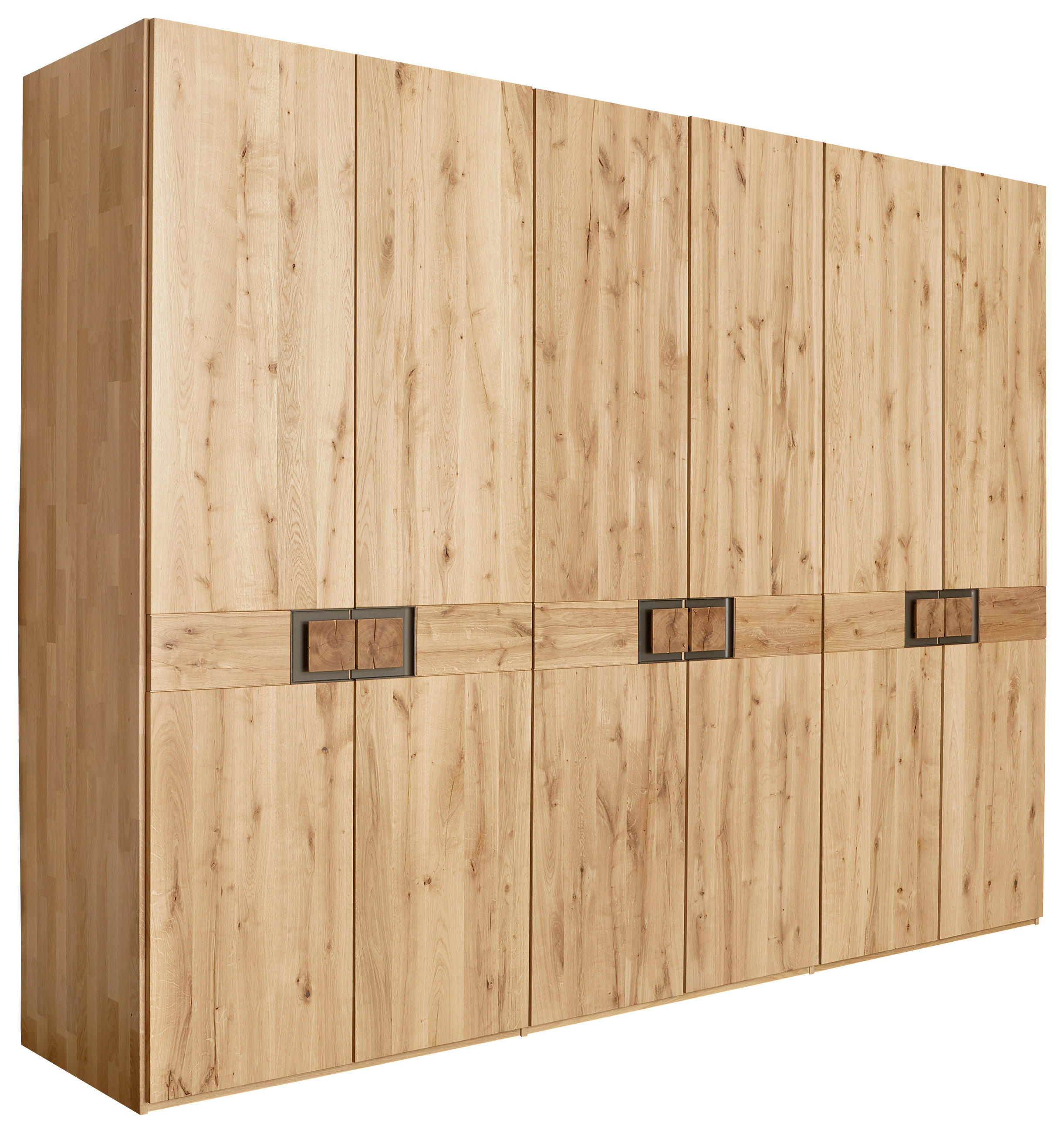 DREHTÜRENSCHRANK  in Eichefarben, Dunkelbraun  - Eichefarben/Dunkelbraun, Natur, Holz (301,9/223,3/61,9cm) - Valnatura