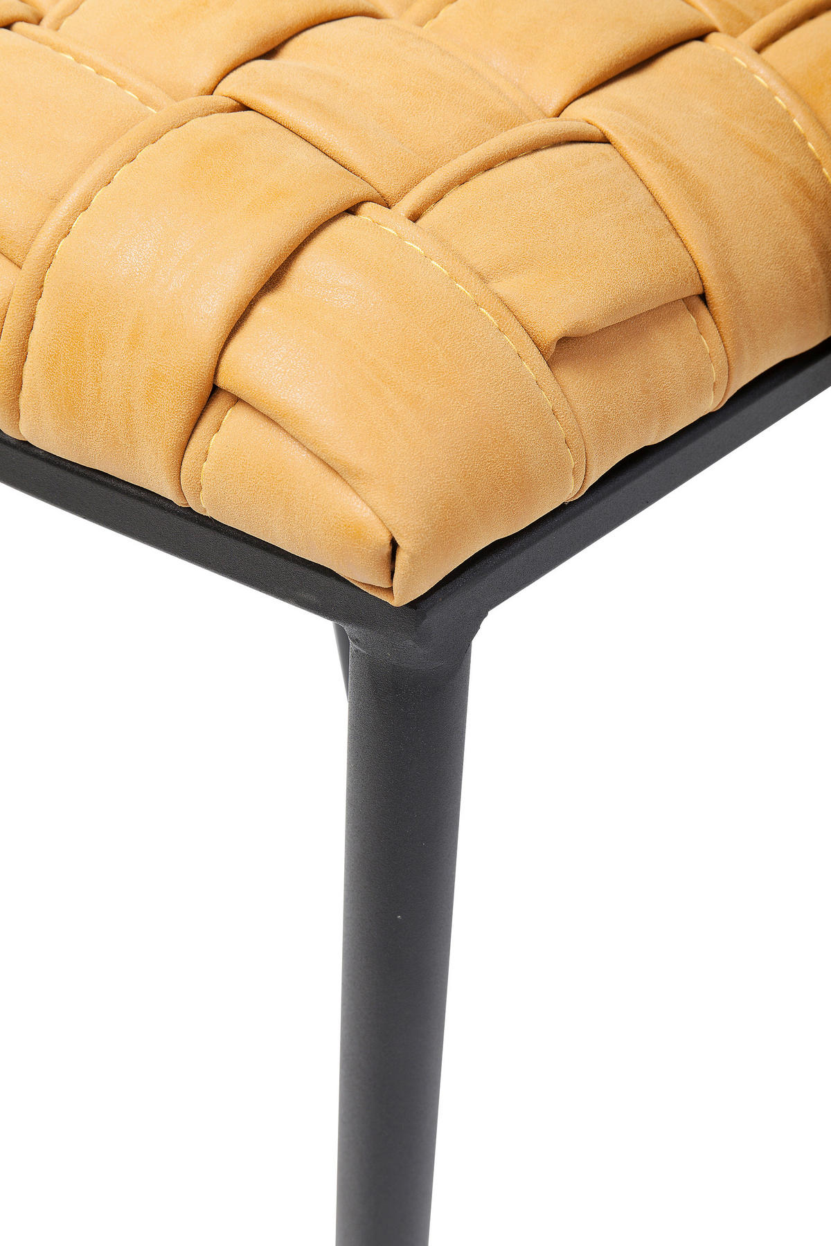 BARHOCKER Braun, Gelb, Schwarz Stoffauswahl  - Gelb/Schwarz, Design, Textil/Metall (53/100/48cm) - Kare-Design