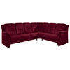 ECKSOFA in Mikrofaser Rot  - Beige/Rot, Konventionell, Textil/Metall (275/223cm) - Beldomo Comfort
