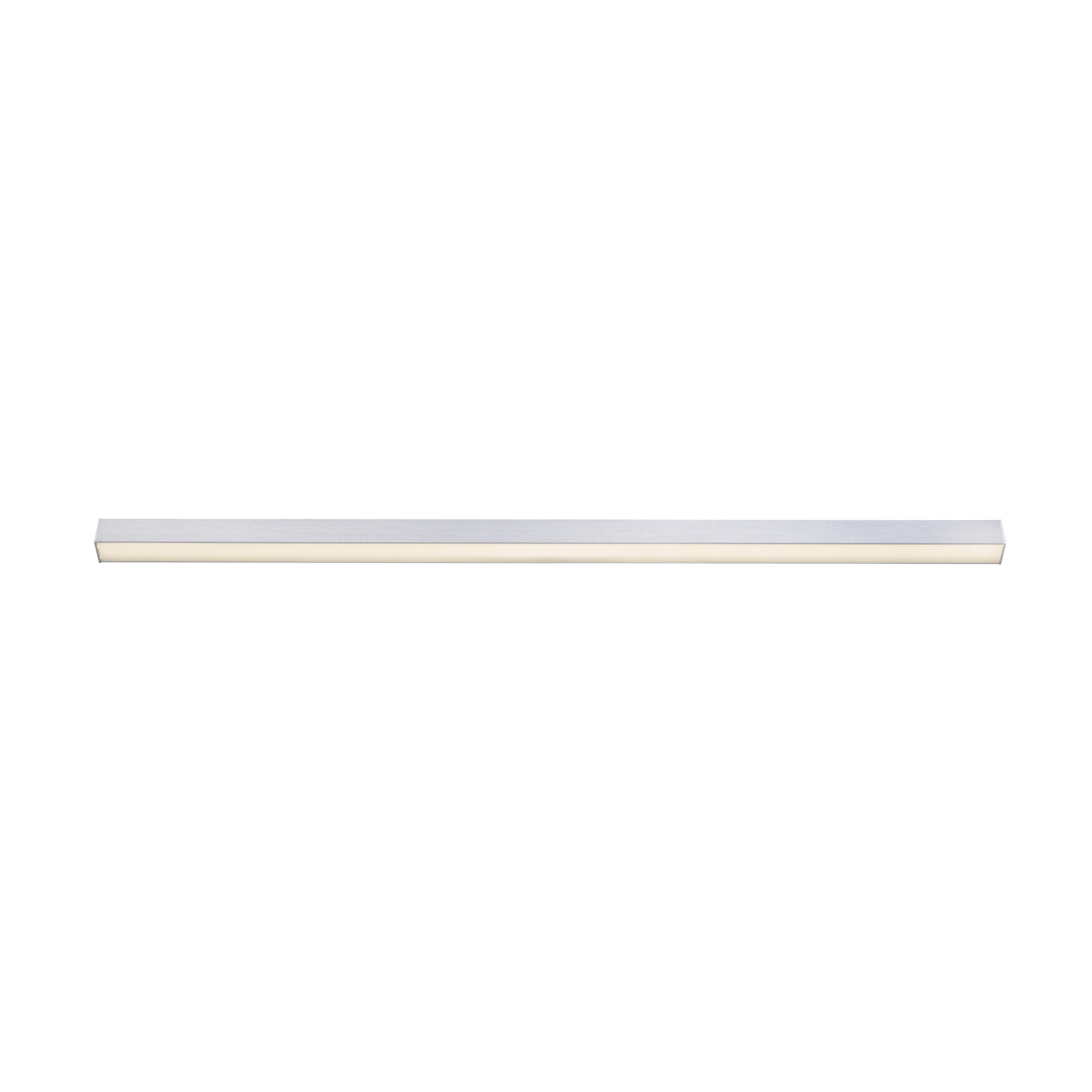 LED-DECKENLEUCHTE PURE-LINES 110/3,8/3,9 cm   - Alufarben, Design, Kunststoff/Metall (110/3,8/3,9cm) - Neuhaus PURE