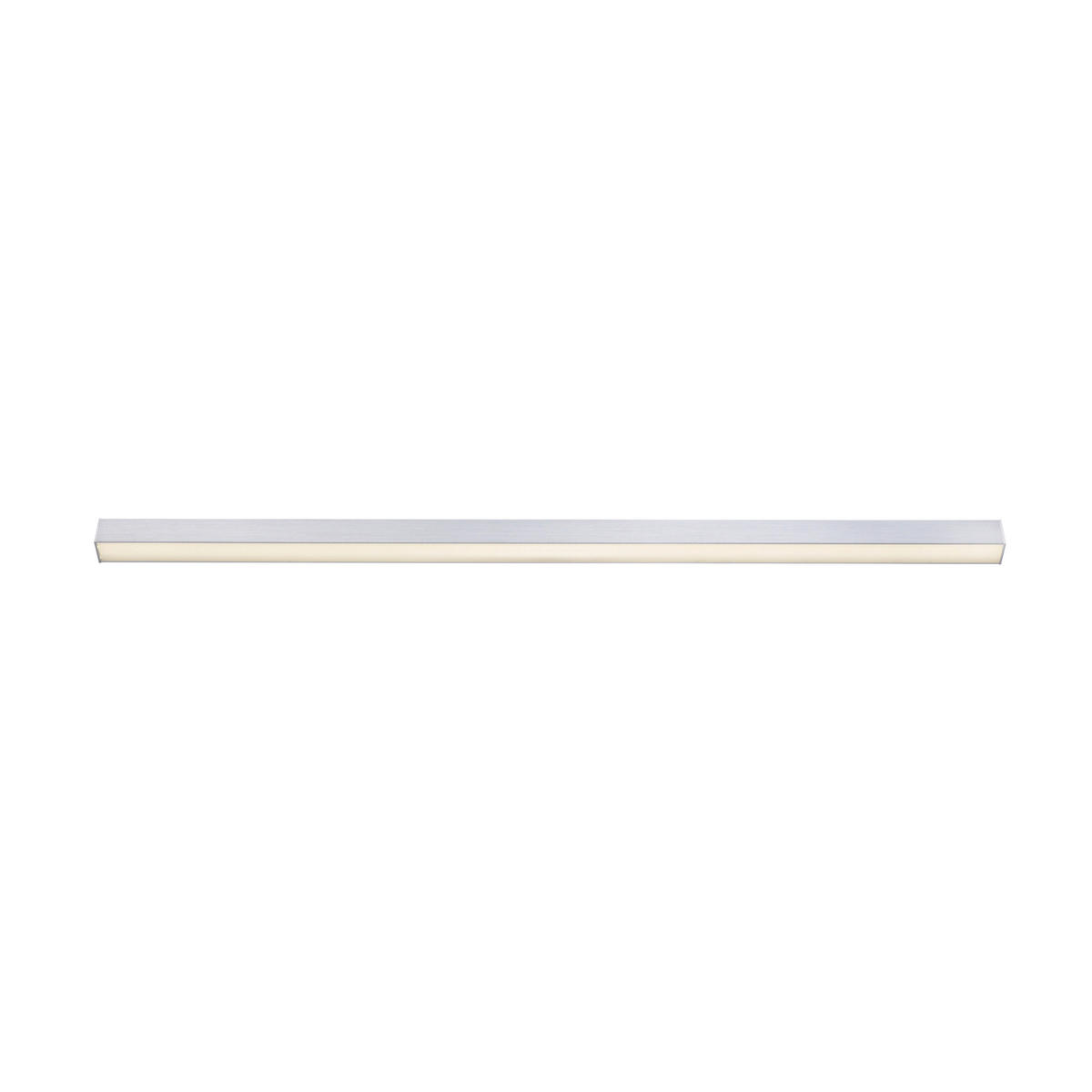 LED-DECKENLEUCHTE PURE-LINES 110/3,8/3,9 cm   - Alufarben, Design, Kunststoff/Metall (110/3,8/3,9cm) - Neuhaus PURE