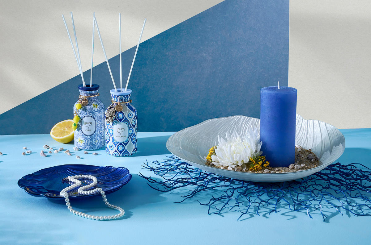 UNDERTALLRIK 21 cm  - kunglig blå, Lifestyle, glas (21cm) - Ambia Home