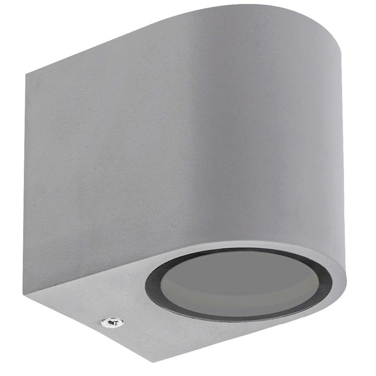 SPOLJNA ZIDNA SVETILJKA  - siva, Osnovno, metal (8/7,3/9,5cm)