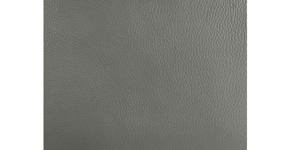 ARMLEHNSTUHL in Aluminium, Eisen Echtleder pigmentiert - Schwarz/Grau, Design, Leder/Metall (65/92/67,5cm) - Novel