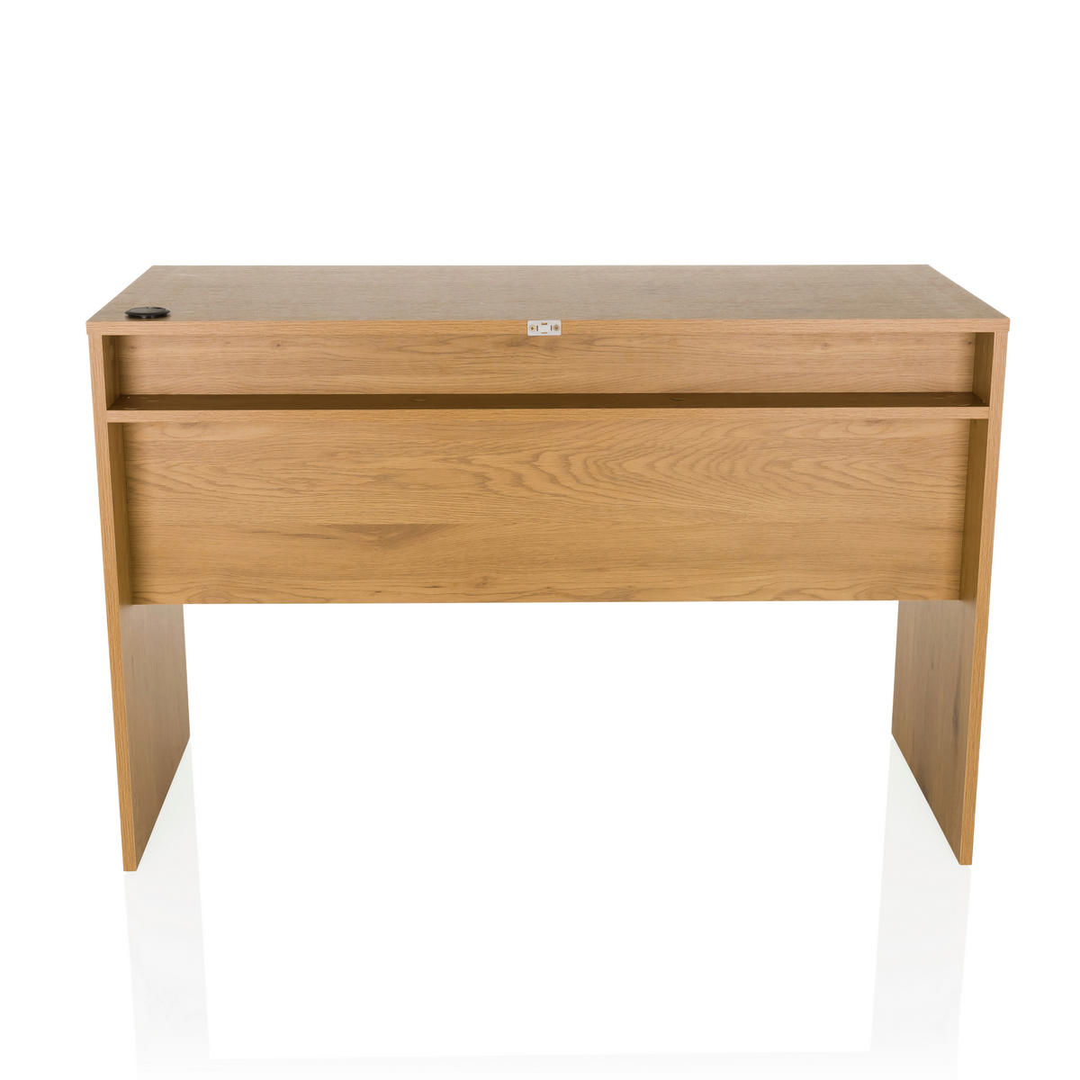 SKRIVBORD  i vit, ekfärgad  - vit/ekfärgad, Modern, trämaterial (120/78/50cm) - MID.YOU