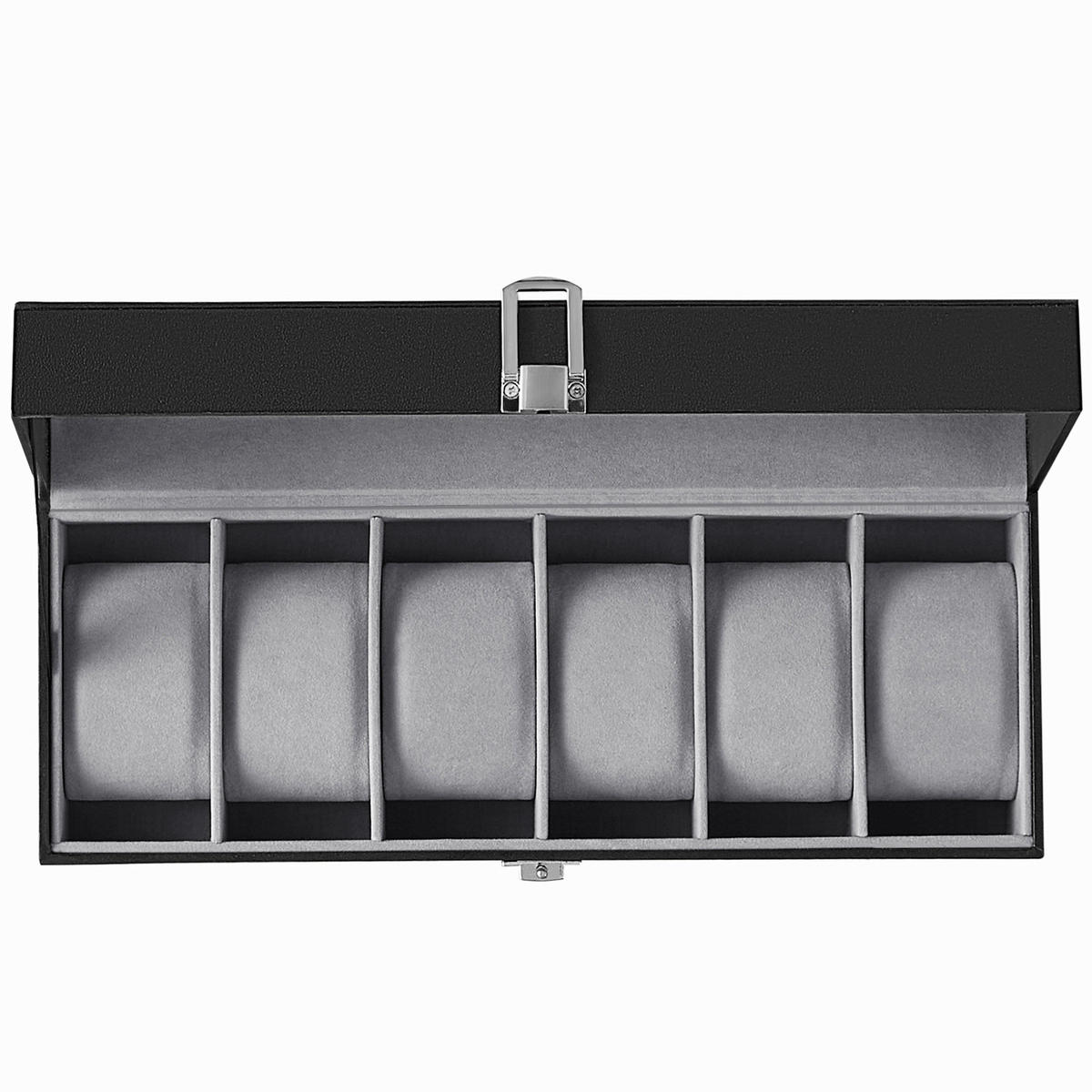 UHRENBOX - Schwarz, Basics, Glas/Holzwerkstoff (30/8/11,2cm)