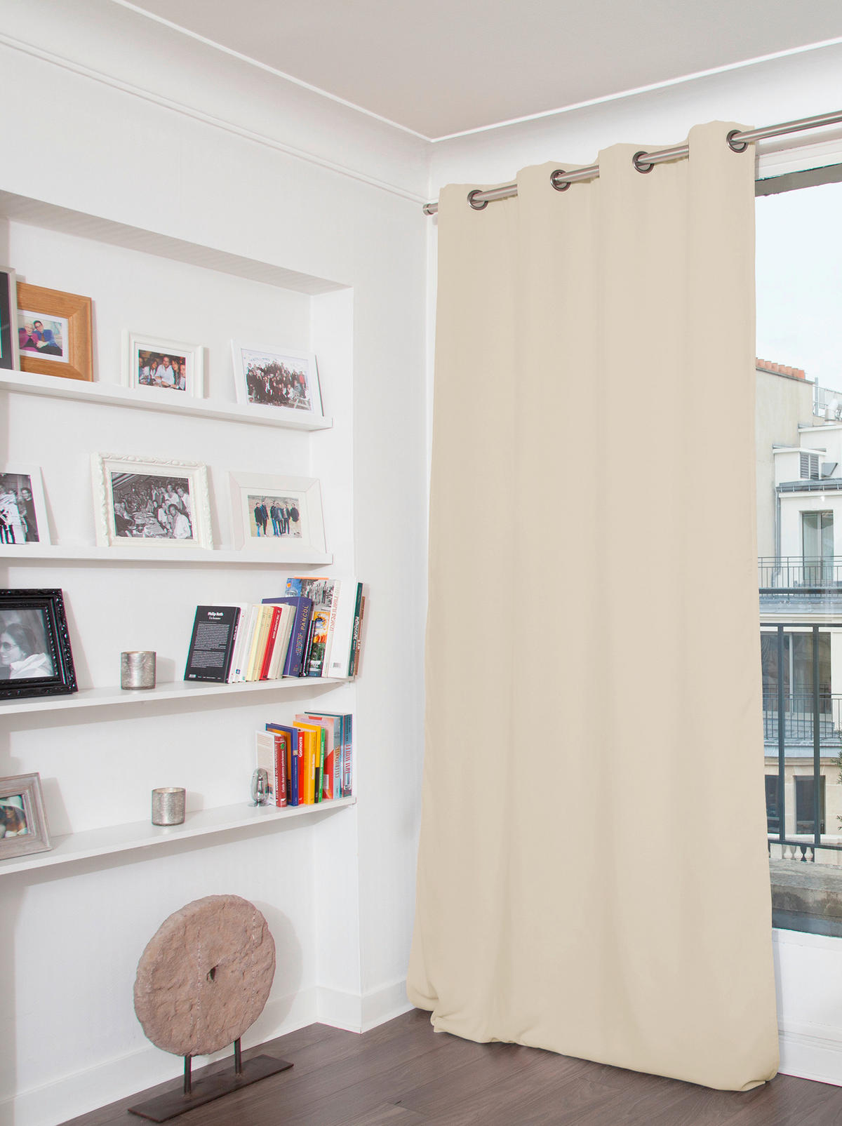 VERDUNKELUNGSVORHANG black-out (lichtundurchlässig)  - Beige/Creme, Basics, Textil (135/260cm)