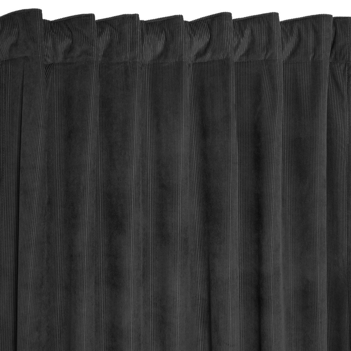FERTIGVORHANG blickdicht  - Anthrazit, Basics, Textil (140/240cm)