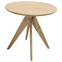 ESSTISCH 80/80/75 cm Echtholz  Holz rund Eichefarben  - Eichefarben, KONVENTIONELL, Holz (80/80/75cm) - Linea Natura