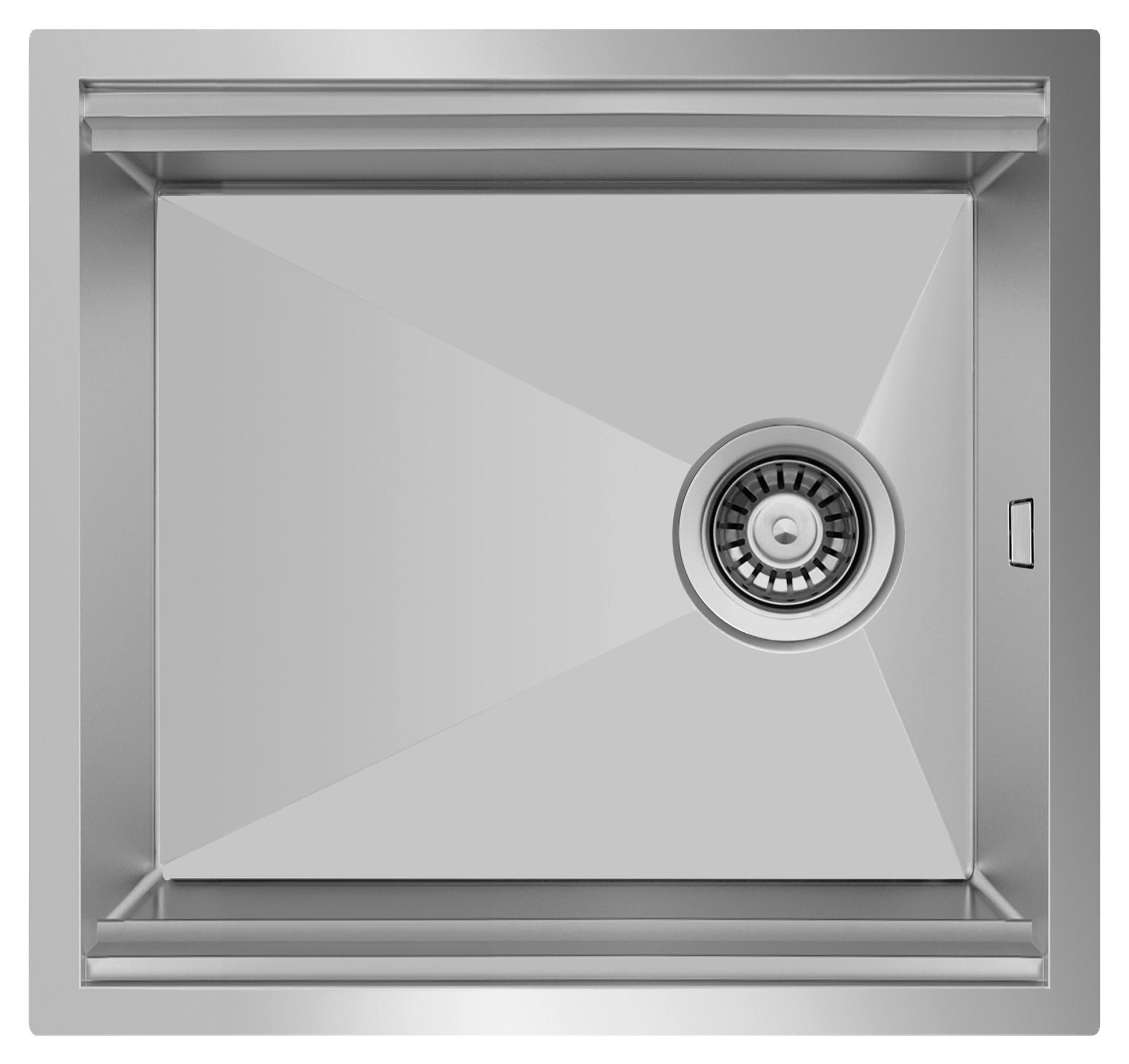 SPÜLE 17502000510484100-80  - Edelstahlfarben, Basics, Metall (51/25,8/48,4cm) - Respekta