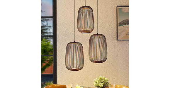 LED-HÄNGELEUCHTE Cage 40/50-150 cm  - Kupferfarben, Design, Kunststoff/Metall (40/50-150cm) - Dieter Knoll
