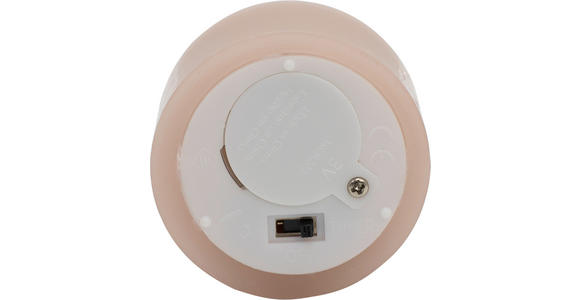 TEELICHT MIT LED  - Hellrosa, LIFESTYLE, Kunststoff/Paraffin (4,5/2,5cm) - Ambia Home