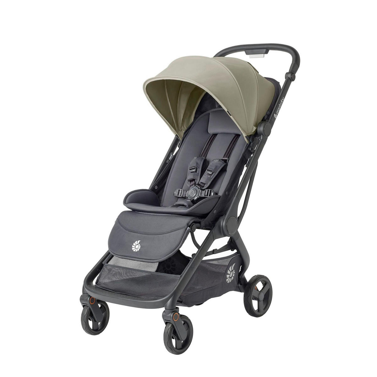 KIŠOBRAN KOLICA  METRO 3  - svijetlo siva/crna, Basics, tekstil/metal (23/44/56cm) - Ergo Baby