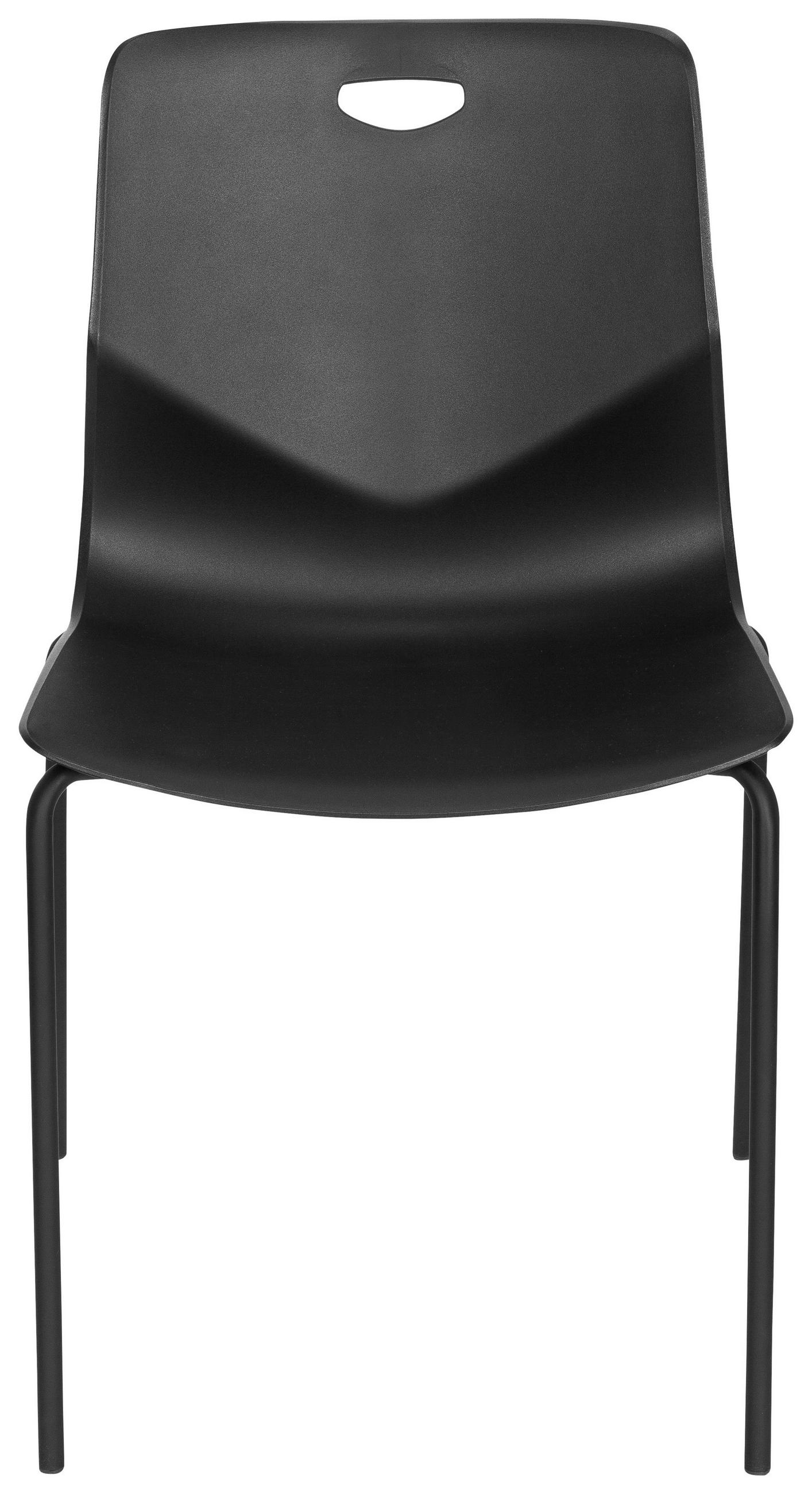 BESUCHERSTUHL  in Schwarz  - Schwarz, MODERN, Kunststoff/Metall (46/87/55cm) - MID.YOU