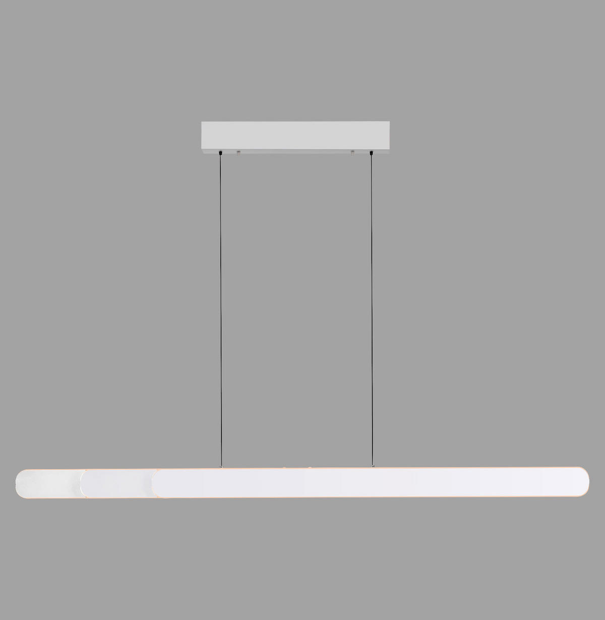 LED-PENDELLEUCHTE 160/5,5/180 cm  - Weiß, Design, Kunststoff/Metall (160/5,5/180cm) - Schöner Wohnen