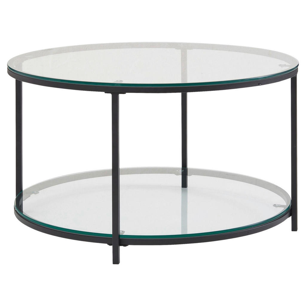 MID.YOU KONFERENČNÝ STOLÍK, čierna, sklo, 80/80/45 cm
