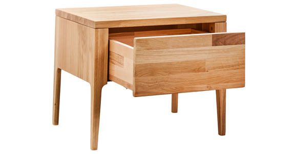 NACHTSCHRANK 51/42/40 cm Eiche furniert  - Wildeiche, Design, Holz (51/42/40cm) - Linea Natura