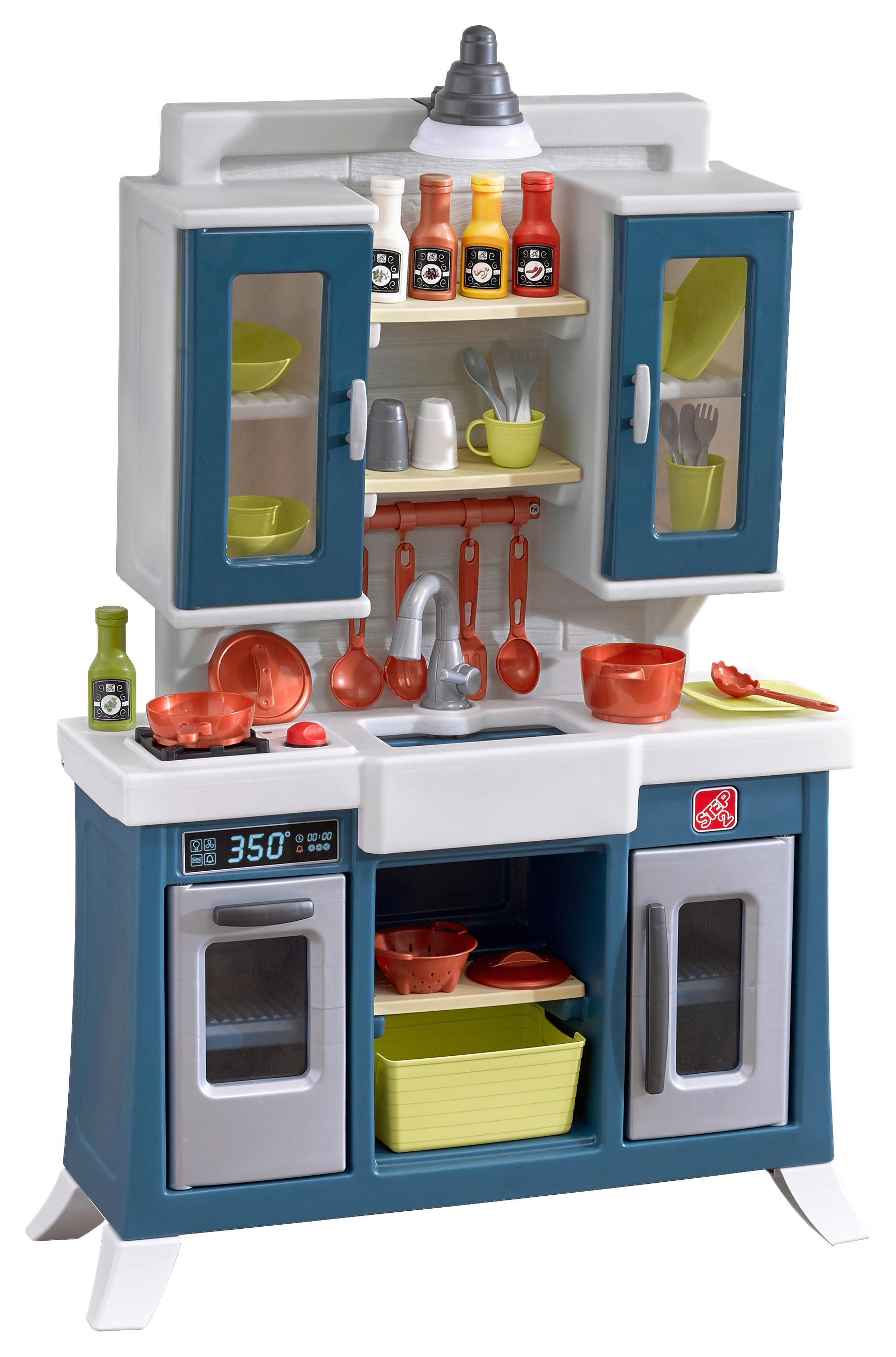 KINDERKÜCHE - Blau/Weiß, Basics, Kunststoff (76,2/121,9/27,9cm) - Ambia Garden