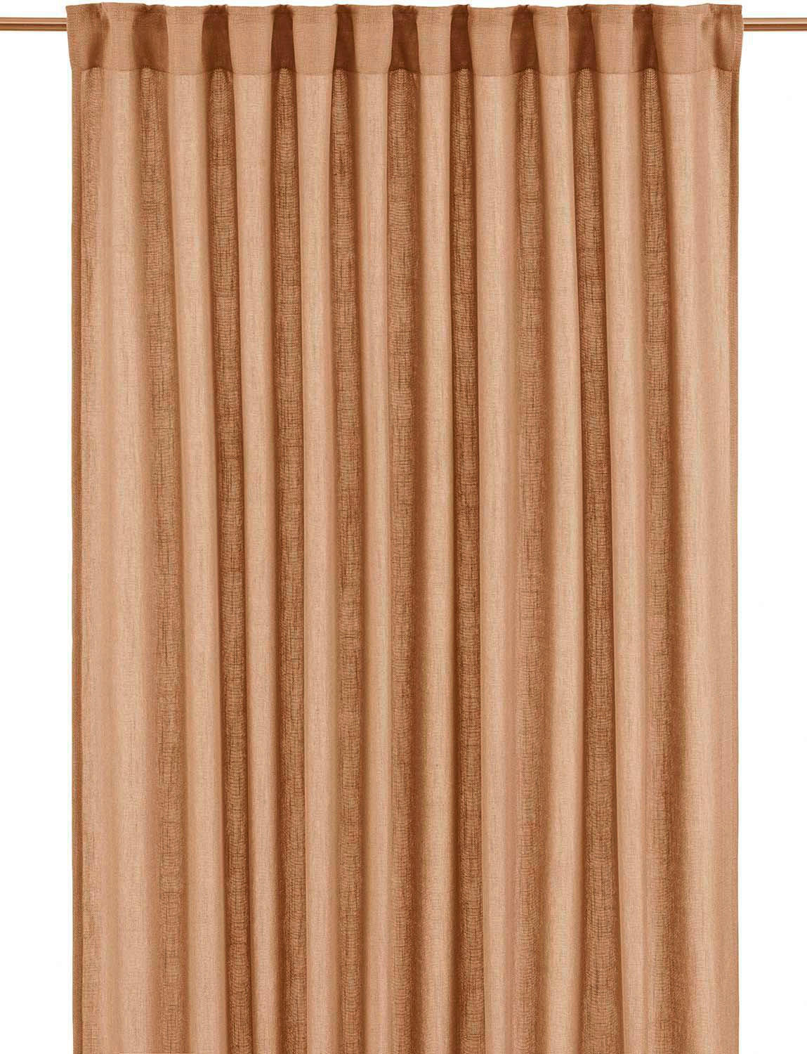FERTIGVORHANG  blickdicht   145/260 cm 2 Stück  - Braun, Basics, Textil (145/260cm) - Svanefors