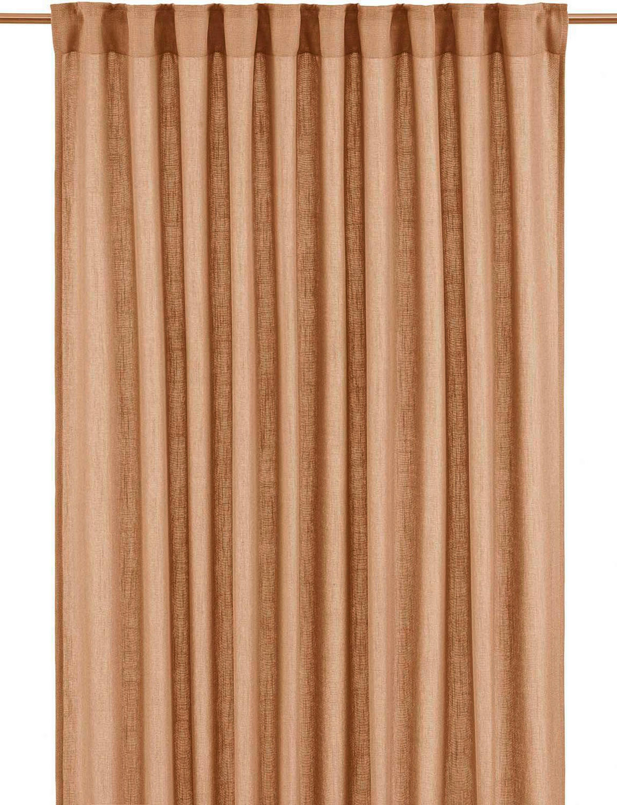 FERTIGVORHANG blickdicht  - Braun, Basics, Textil (145/320cm)