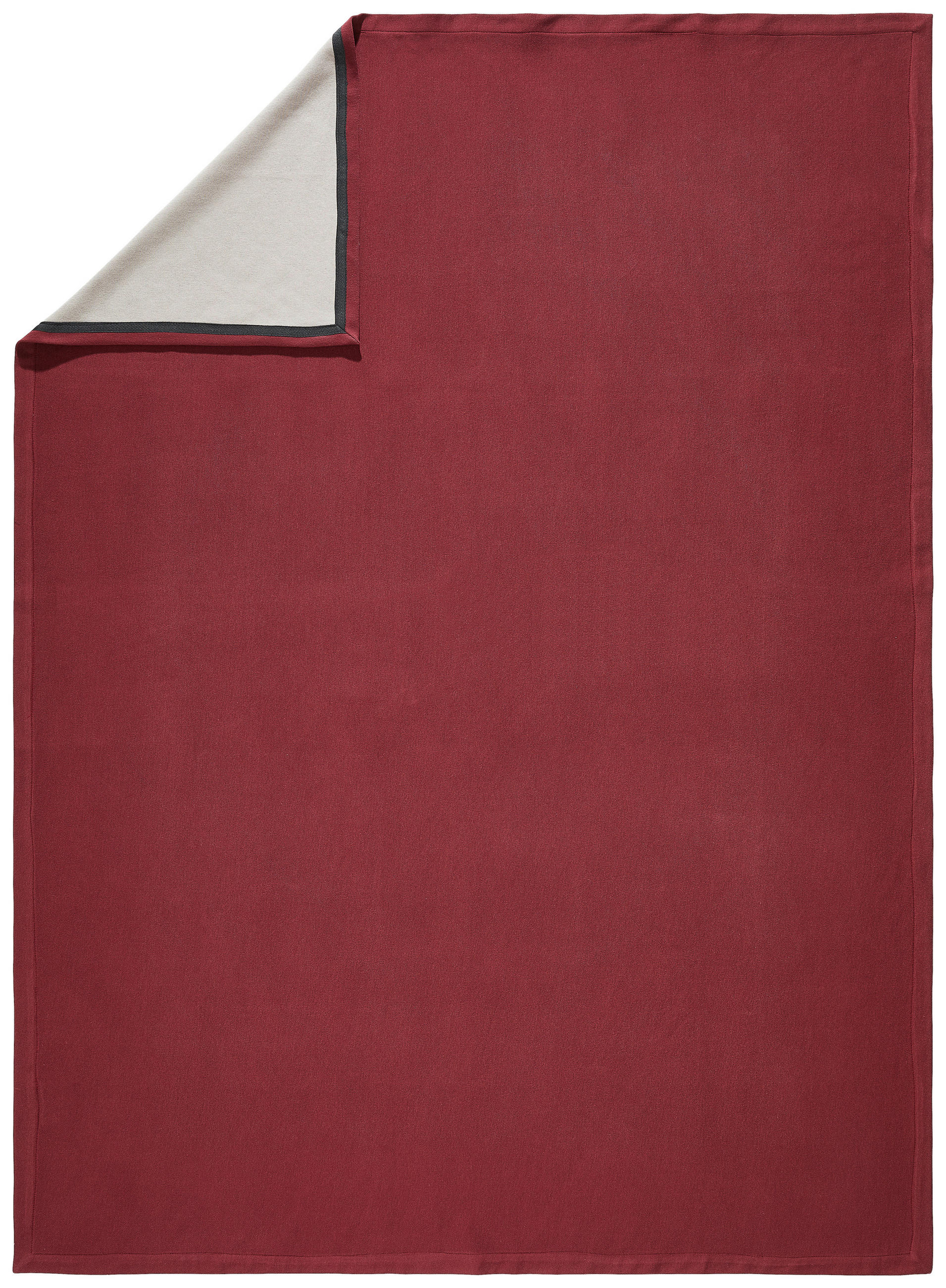 WOHNDECKE Tivat 130/170 cm  - Taupe/Beere, Design, Textil (130/170cm) - Dieter Knoll