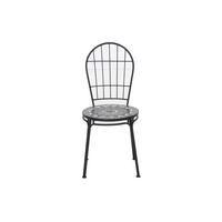 STAPELSTUHL Stahl Schwarz  - Schwarz, KONVENTIONELL, Keramik/Metall (43/93,5/49cm) - Siena Garden