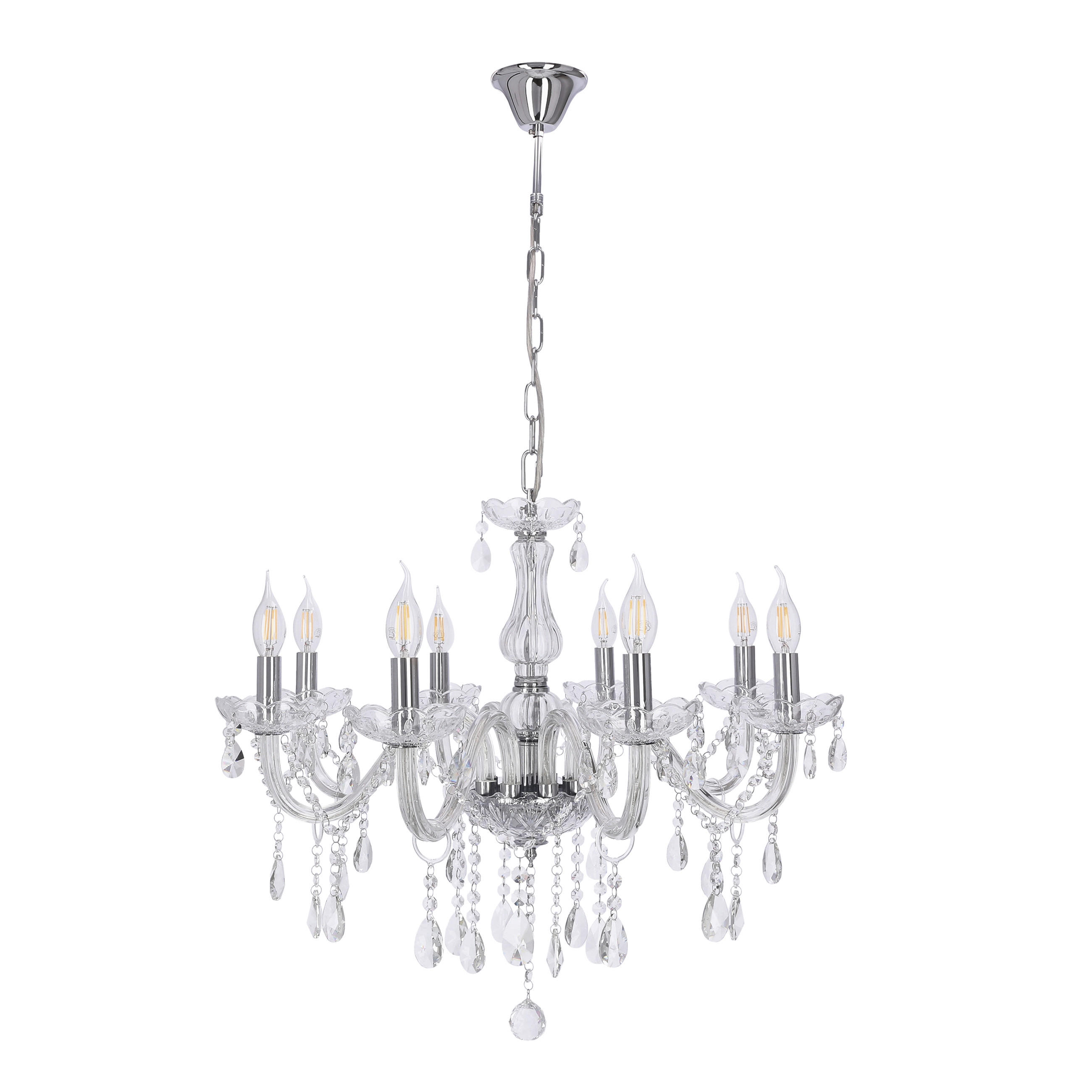 TAKKRONA Cristallo  - transparent, Klassisk, metall (67cm)