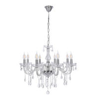 TAKKRONA Cristallo  - transparent, Klassisk, metall (67cm)