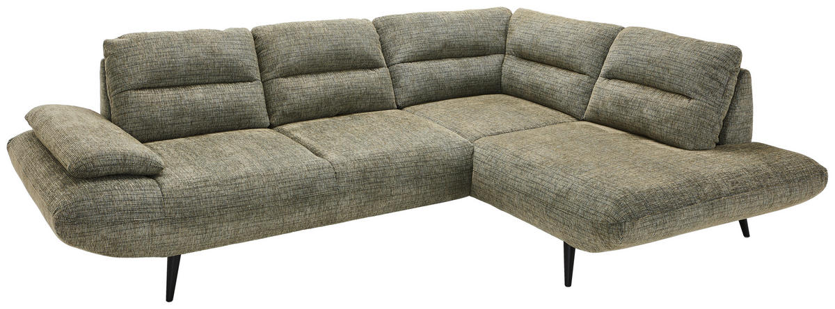 Freisteller von Welnova ECKSOFA Olivgrün Chenille.