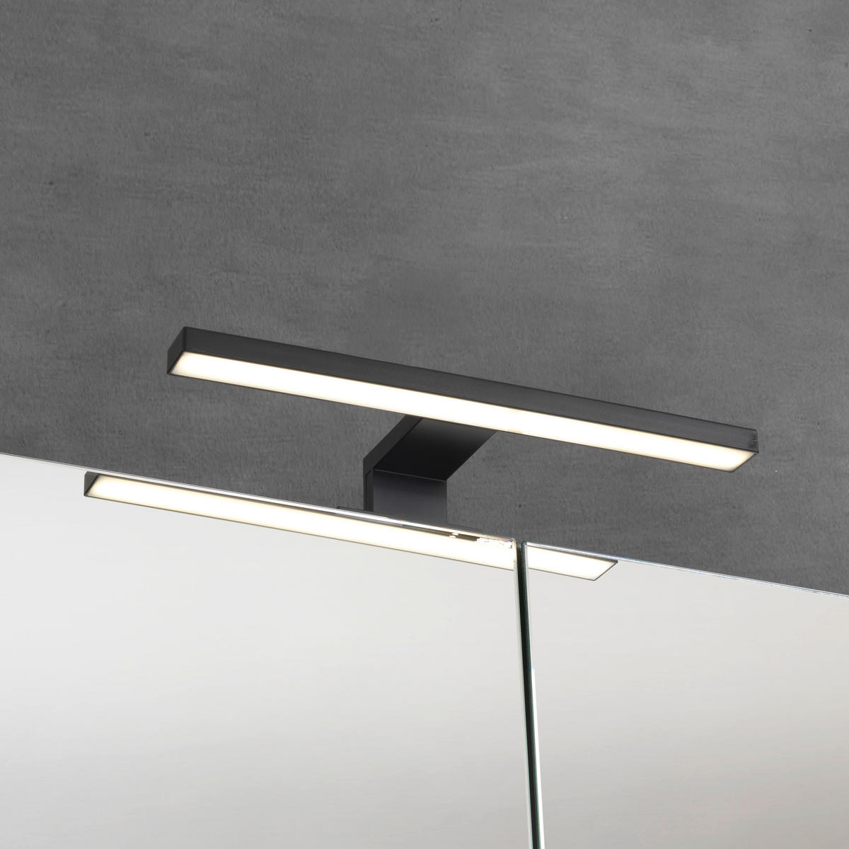 BADEZIMMER  in 91 cm  - Weiss/Schwarz, Modern, Glas/Holzwerkstoff (91cm) - Dieter Knoll