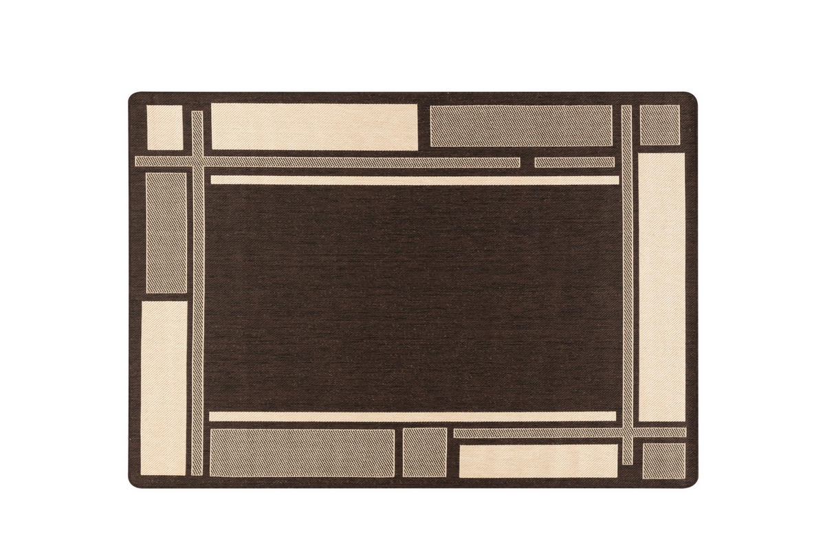 FLACHWEBETEPPICH 200/290 cm Braun  - Braun, Basics, Kunststoff/Textil (200/290cm) - Novel