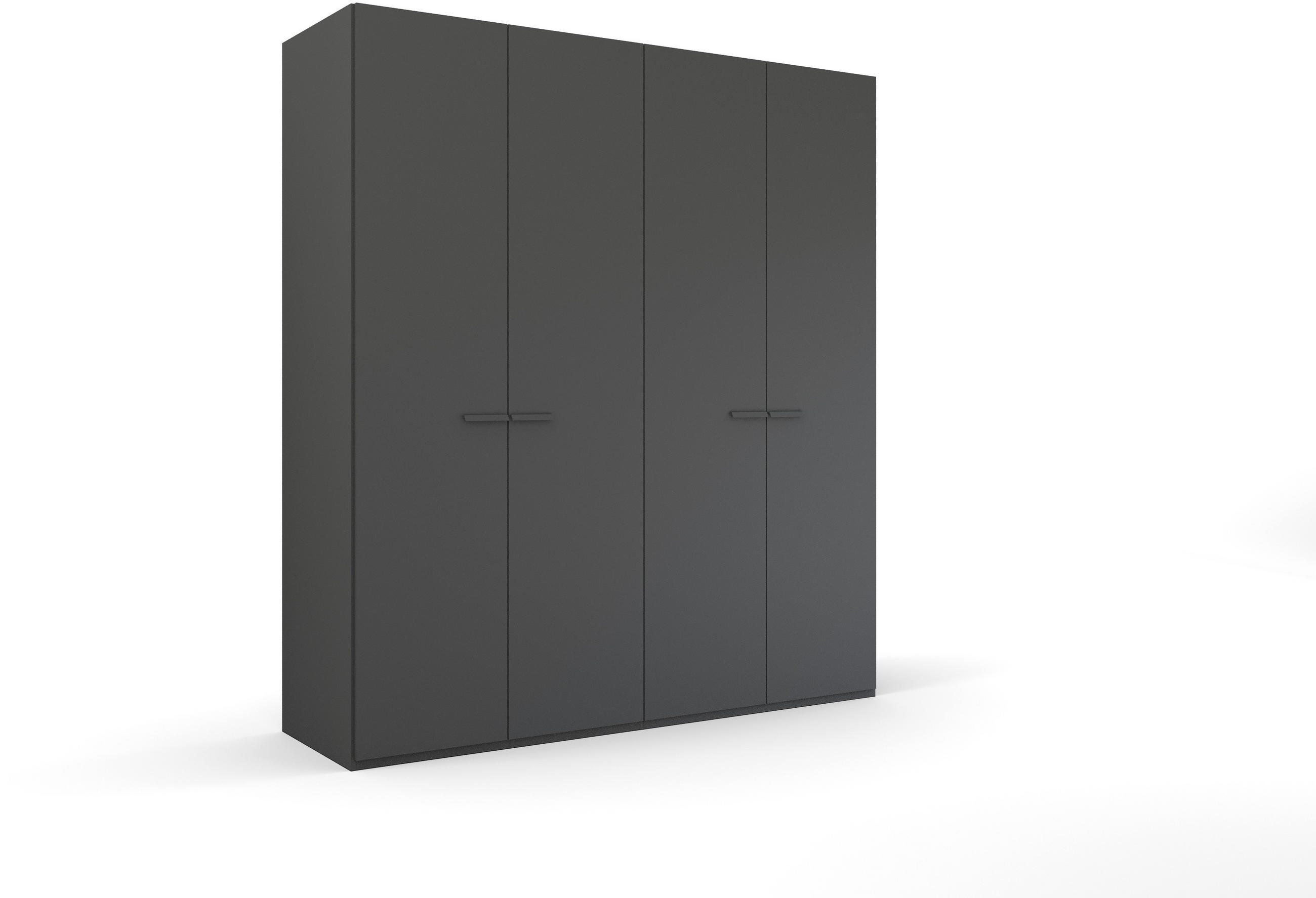 Novel Drehtürenschrank Graphit 201x235x60 cm