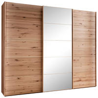 SCHWEBETÜRENSCHRANK in Buchefarben  - Buchefarben, Natur, Glas/Holz (300/217/67cm) - Linea Natura