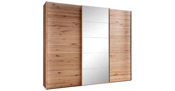 SCHWEBETÜRENSCHRANK  in Buchefarben  - Buchefarben, Natur, Glas/Holz (300/217/67cm) - Linea Natura